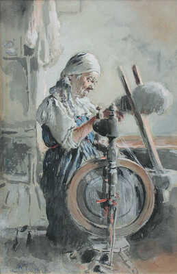 Маковский Константин Егорович. Пряха